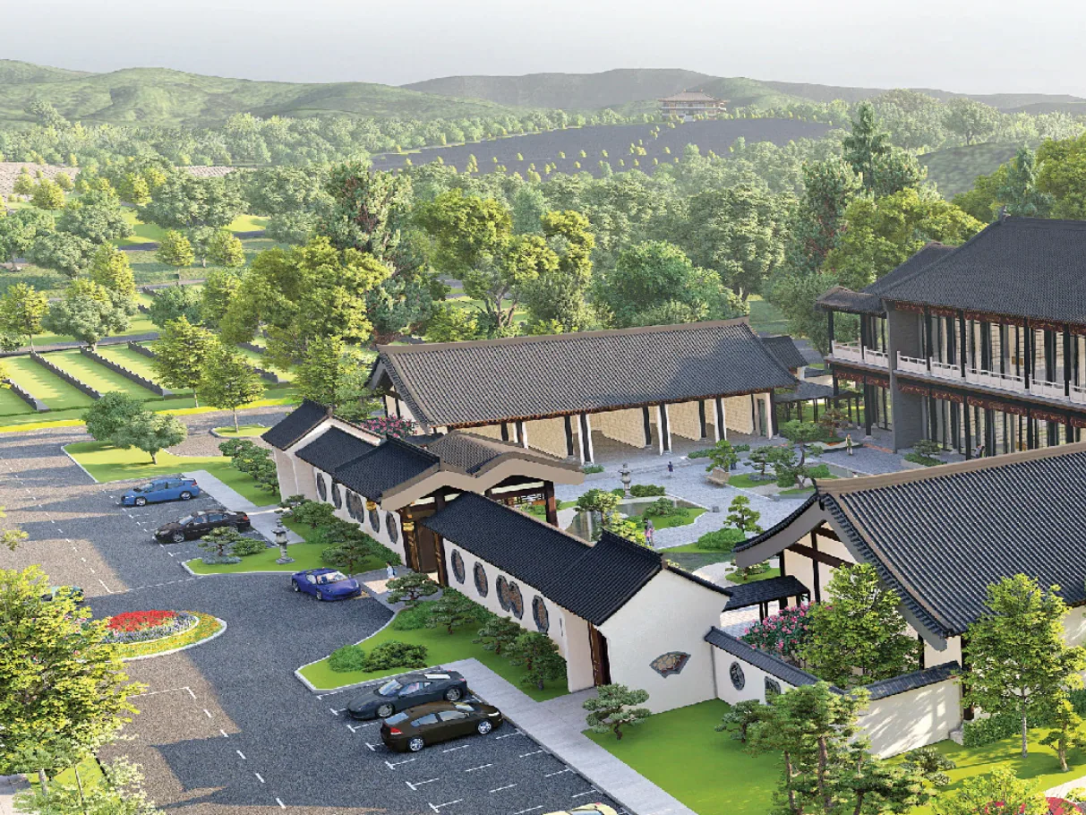 Official reference visual of the Prosperity Villa columbarium at Nirvana Karak