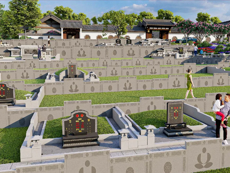 Official reference visual of single and double burial plots presented for Nirvana Karak