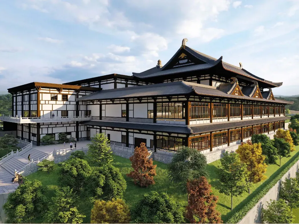Official reference visual of the main memorial architecture presented for Nirvana Klang
