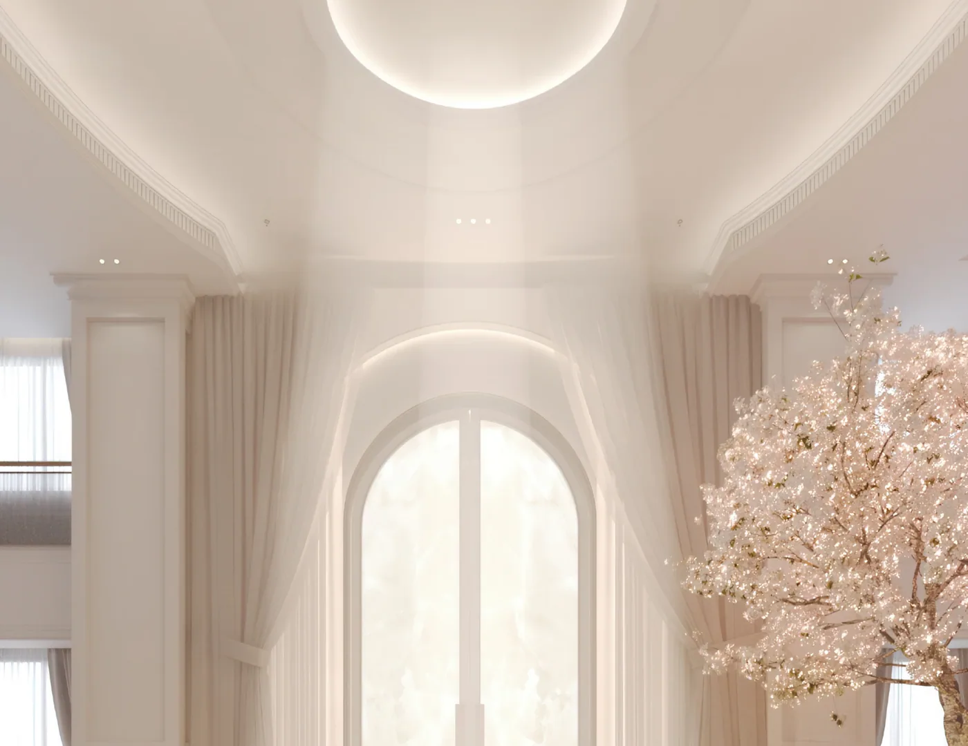 Official Pearly Gates lobby reference visual from the Nirvana 3 brochure
